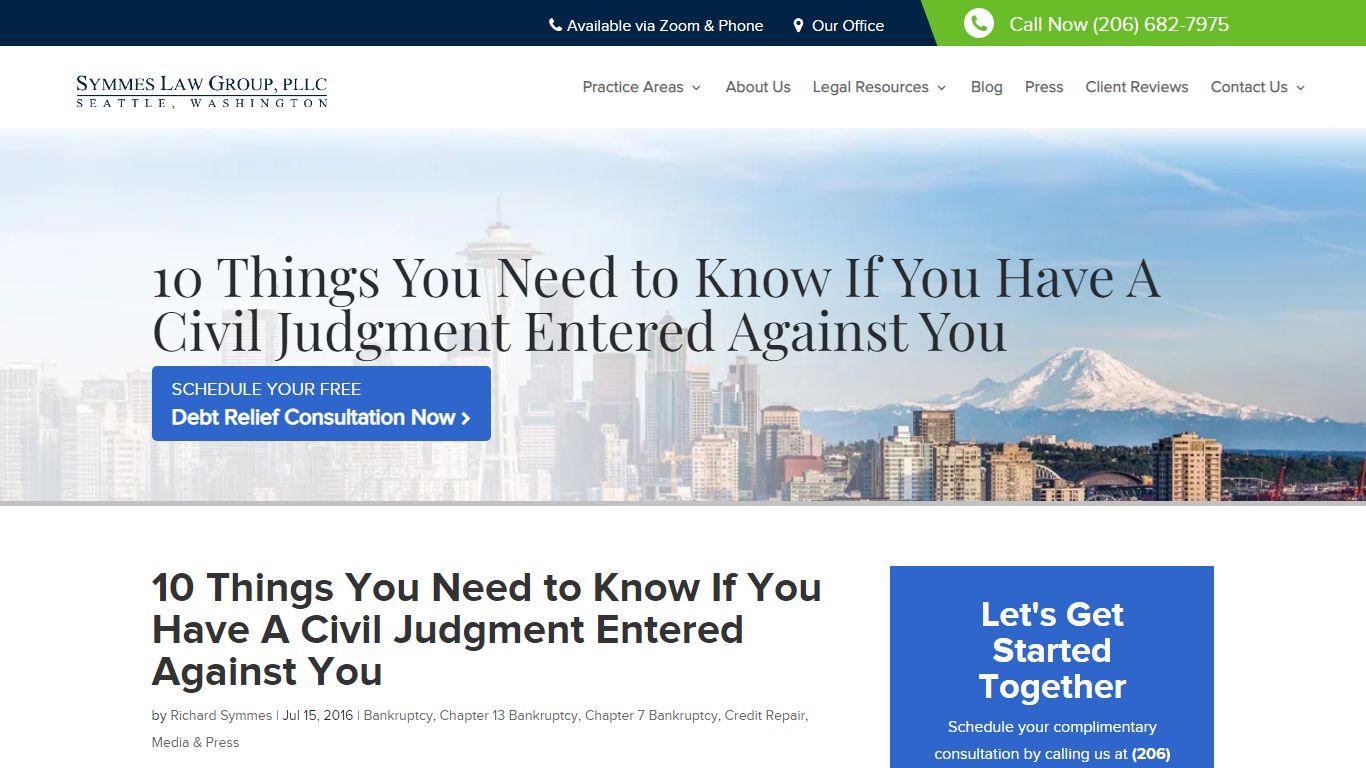 10 Things You Need to Know If You Have A Civil Judgment Entered Against ...